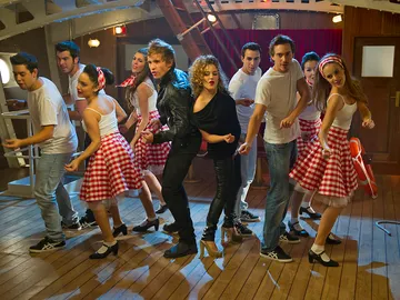 Palomares y Vilma bailan grease Palomares y Vilma bailan grease