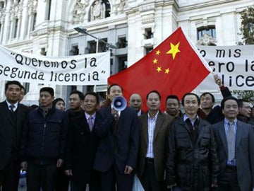 Comerciantes chinos