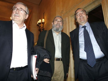 Toxo, Méndez y Rosell juntos en un foro