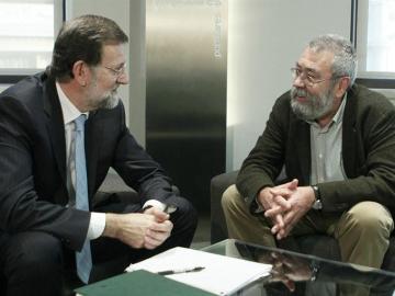 Encuentro entre Rajoy y Cándido Méndez