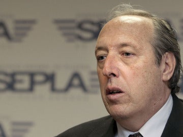Justo Peral, presidente de la sección sindical del SEPLA-Iberia