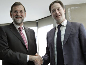 Reunión entre Mariano Rajoy y Nick Clegg