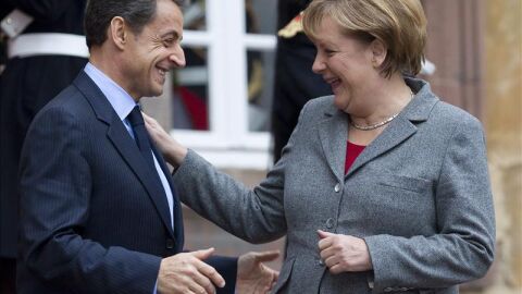 Cumbre Merkel, Zarkozy por el Euro