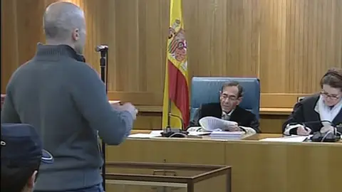 Gurutz Aguirresarobe Pagola, durante el juicio Gurutz Aguirresarobe Pagola, durante el juicio