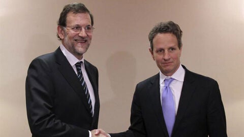 Geithner apoya a Rajoy en sus l&iacute;neas de actuaci&oacute;n en materia econ&oacute;mica 