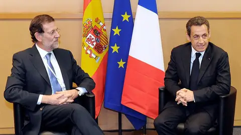 Mariano Rajoy se entrevista con Nicolás Sarkozy Mariano Rajoy se entrevista con Nicolás Sarkozy