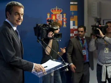 Zapatero, en Bruselas Zapatero, en Bruselas