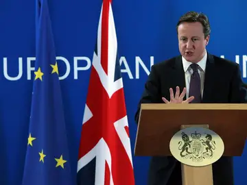 David Cameron, durante la cumbre David Cameron, durante la cumbre