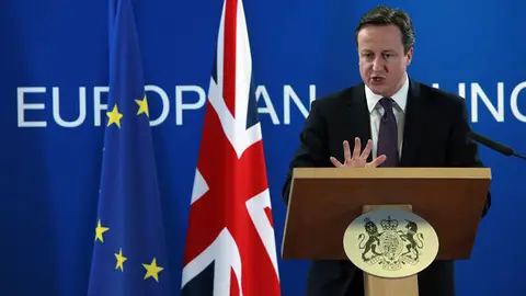 David Cameron, durante la cumbre David Cameron, durante la cumbre