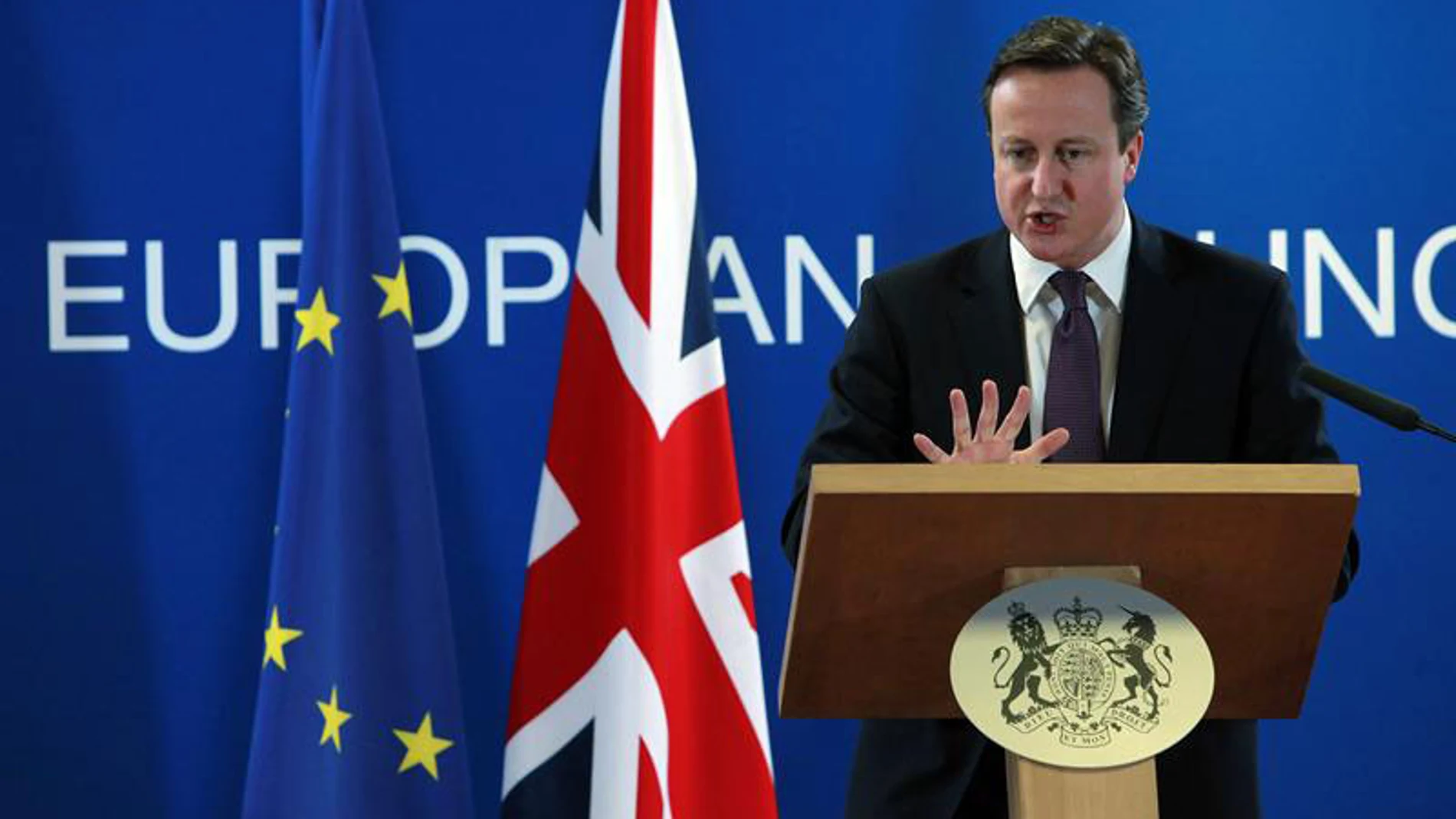 David Cameron, durante la cumbre David Cameron, durante la cumbre