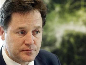 El viceprimer ministro británico, Nick Clegg