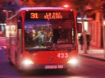 Transporte público en Zaragoza.