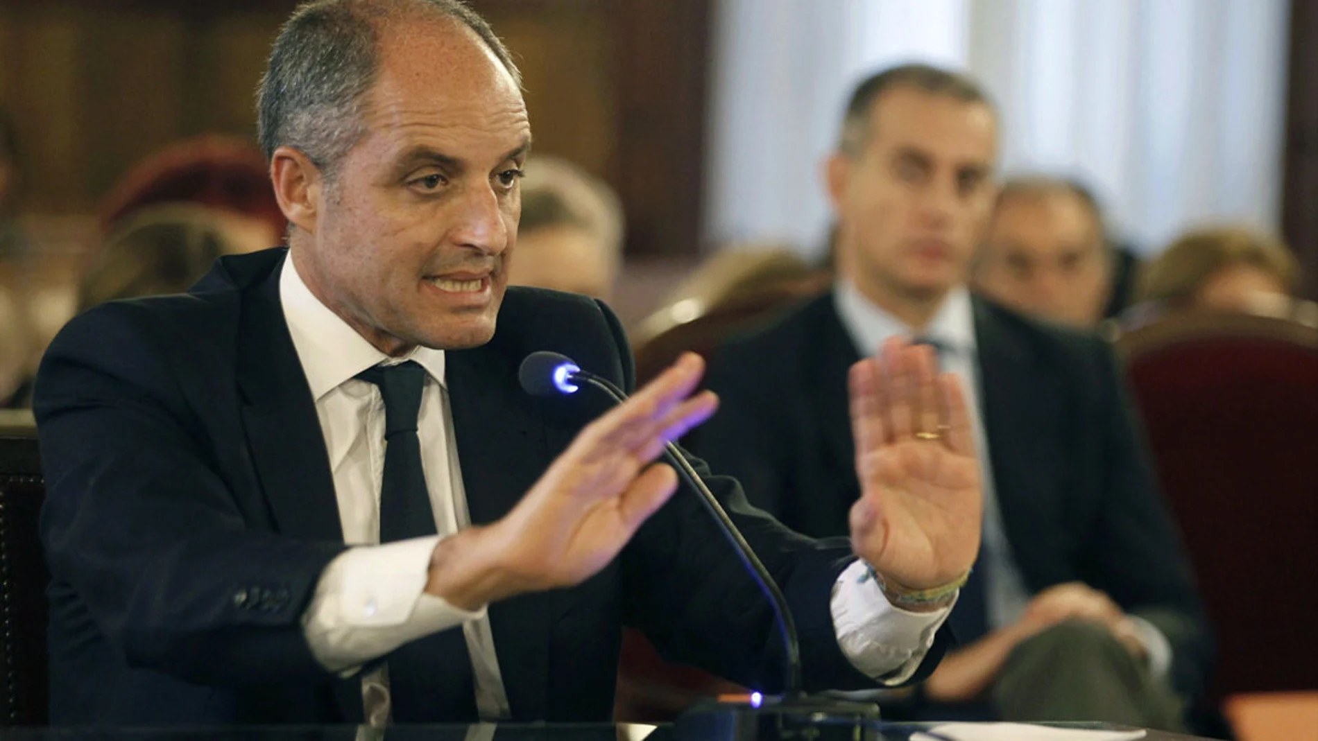 Francisco Camps durante el juicio Francisco Camps durante el juicio