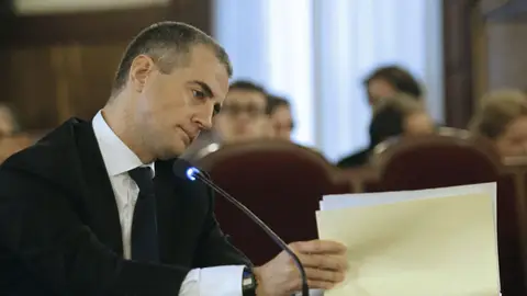Ricardo Costa durante la segunda sesión del juicio Ricardo Costa durante la segunda sesión del juicio