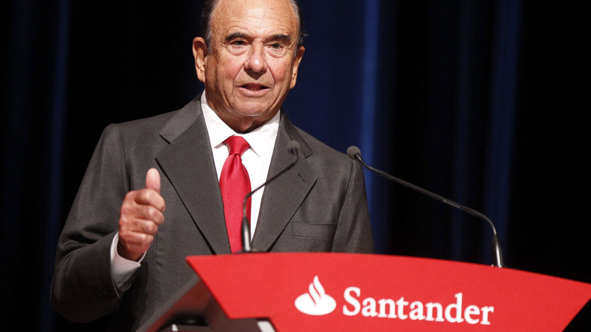 Emilio Bot&iacute;n, presidente del Banco Santander