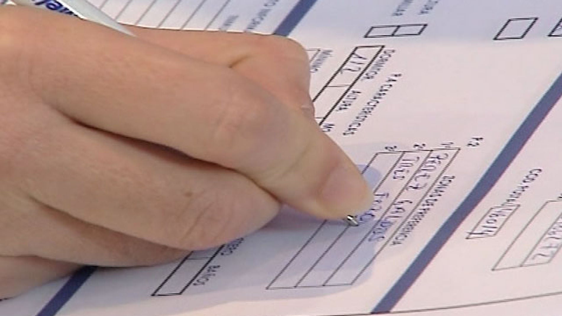 Rellenando un formulario de Hacienda