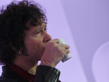 Enrique Bunbury en la presentación de su nuevo disco.