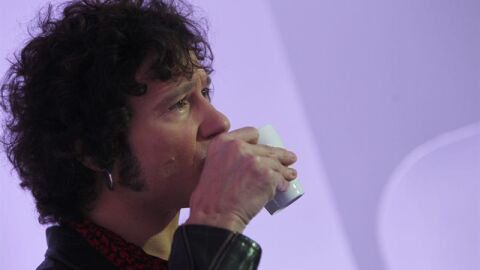 Enrique Bunbury en la presentaci&oacute;n de su nuevo disco.