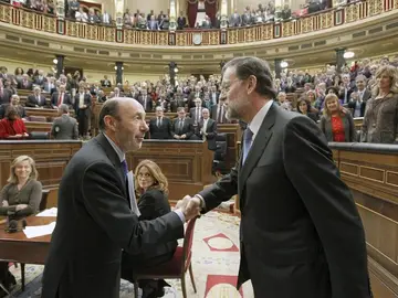 El presidente del grupo socialista en el Congreso de los Diputados, Alfredo Pérez Rubalcaba El presidente del grupo socialista en el Congreso de los Diputados, Alfredo Pérez Rubalcaba