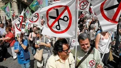 Protestas de los empleados públicos Protestas de los empleados públicos