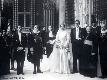 Imagen de la boda de don Juan de Borbón y María de las Mercedes