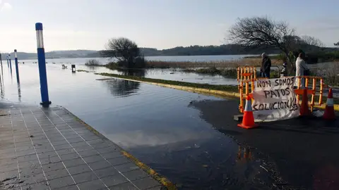 Estado de la laguna de A Frouxeira, en A Coruña Estado de la laguna de A Frouxeira, en A Coruña
