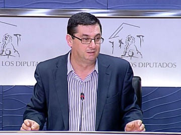 El portavoz de IU en el Congreso, José Luis Centella