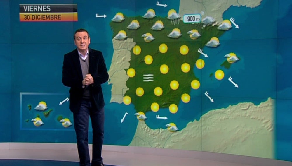 La previsión del tiempo 29-12-2011