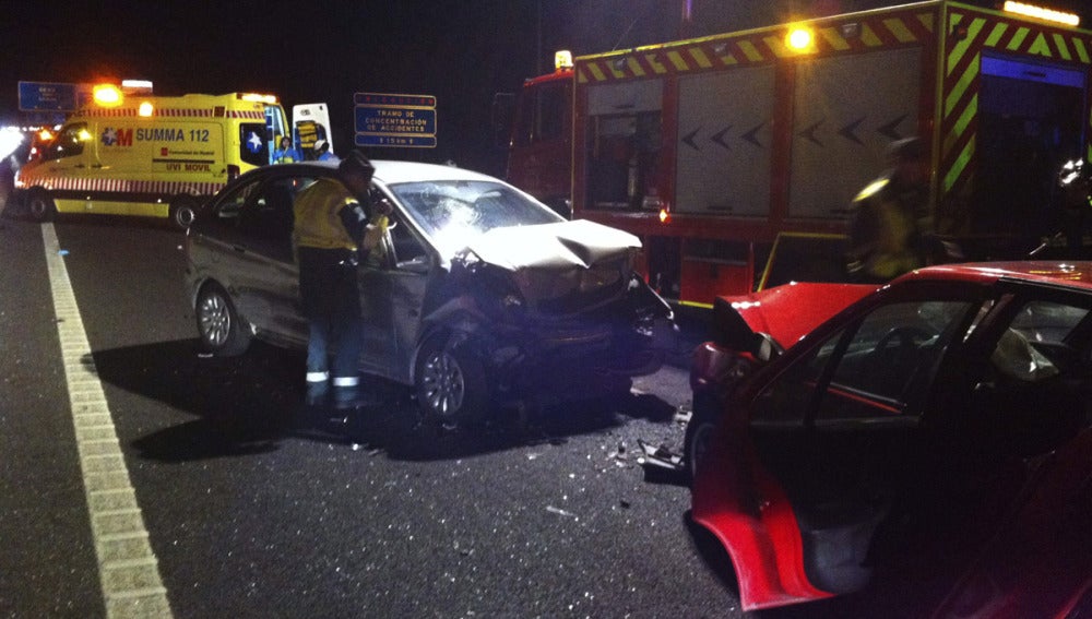 Accidente de tráfico en las carreteras
