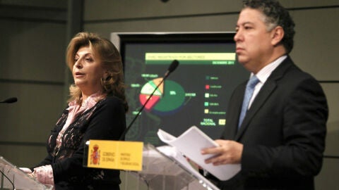 l secretario de Estado de la Seguridad Social, Tom&aacute;s Burgos, y la secretaria de Empleo, Engracia Hidalgo