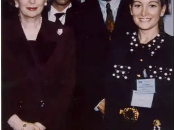 Margaret Thatcher y Amalia Enríquez Margaret Thatcher y Amalia Enríquez