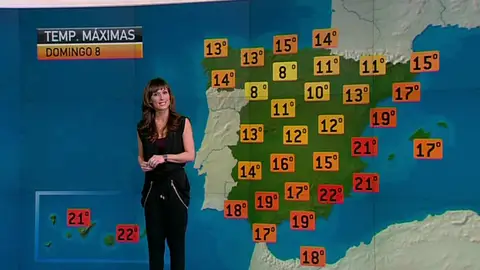 La previsión del tiempo, 07-01-2012, noche La previsión del tiempo, 07-01-2012, noche