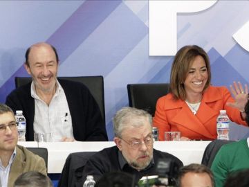 Que apoyos tendrán Rubalcaba y Chacón dentro del partido