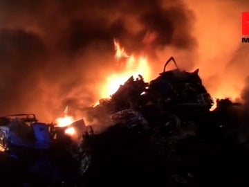 Incendio en San Martín de la Vega
