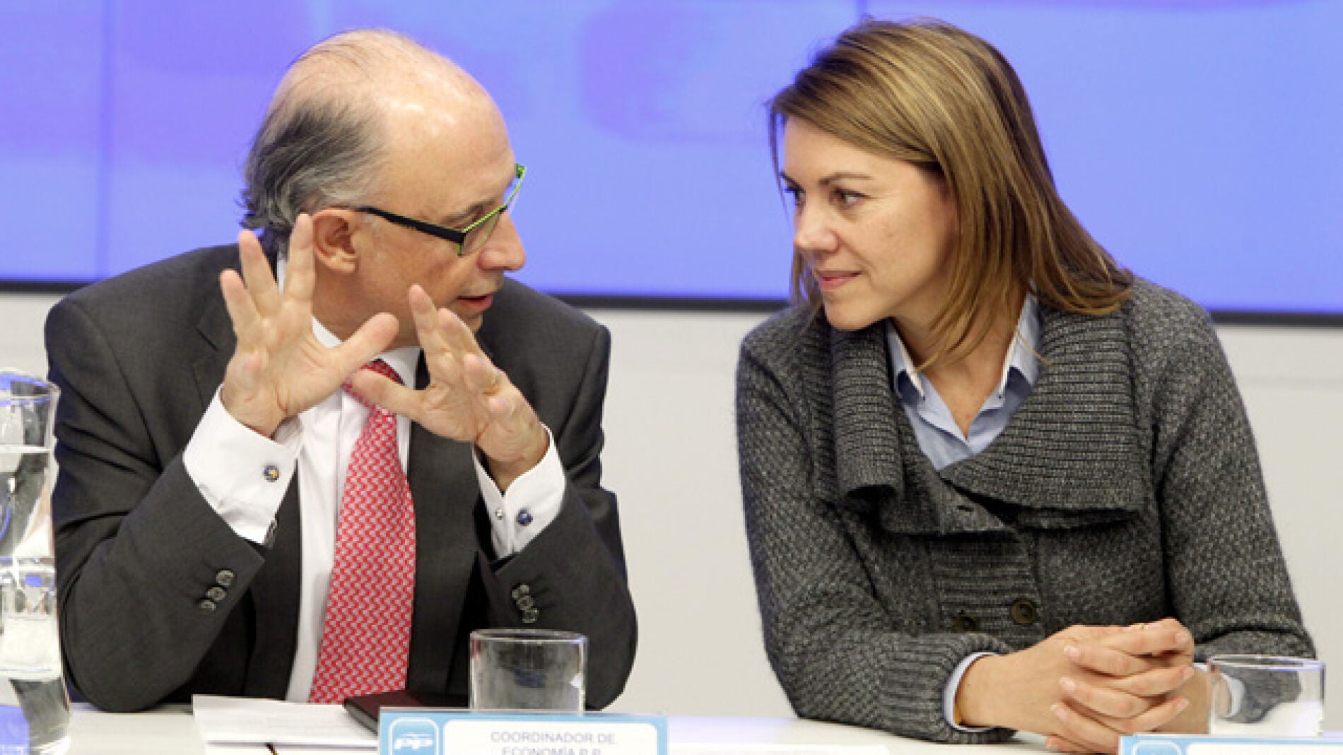 Crist&oacute;bal Montoro y Mar&iacute;a Dolores de Cospedal