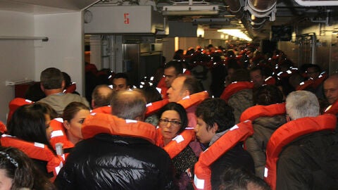 Pasajeros del 'Costa Concordia'