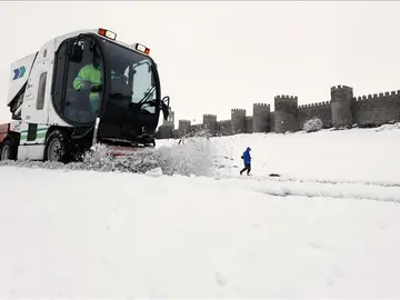 Ávila cubierta por la nieve Ávila cubierta por la nieve