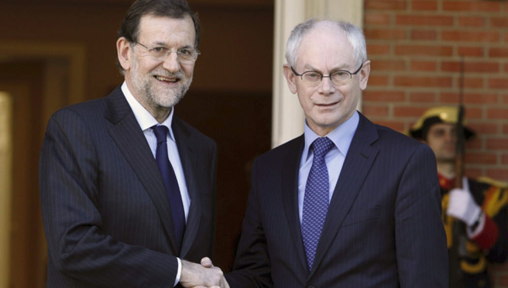 Rajoy con Van Rompuy