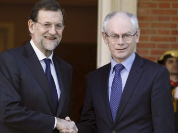 Rajoy con Van Rompuy