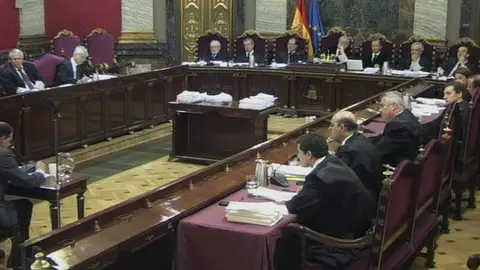 Sala del juzgado del juicio a Garzón Sala del juzgado del juicio a Garzón