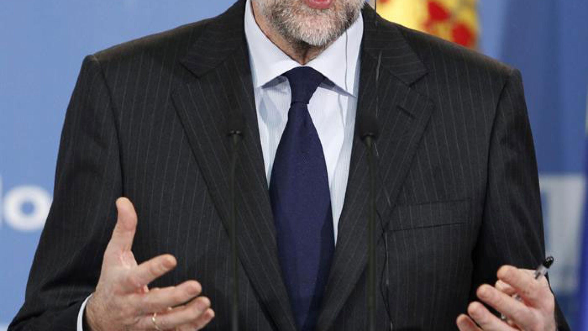 Mariano Rajoy en una rueda de prensa