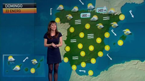 La previsi&oacute;n del tiempo, 21-01-2012, noche