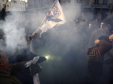 Manifestación en Lisboa