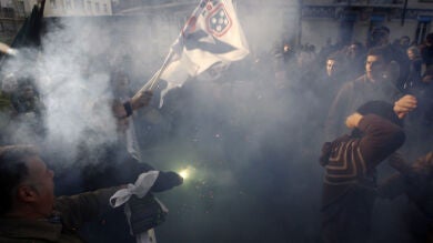 Enfrentamientos entre 'indignados' lusos y Policía en una protesta en Lisboa