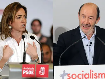 Rubalcaba y Carme Chacón Rubalcaba y Carme Chacón