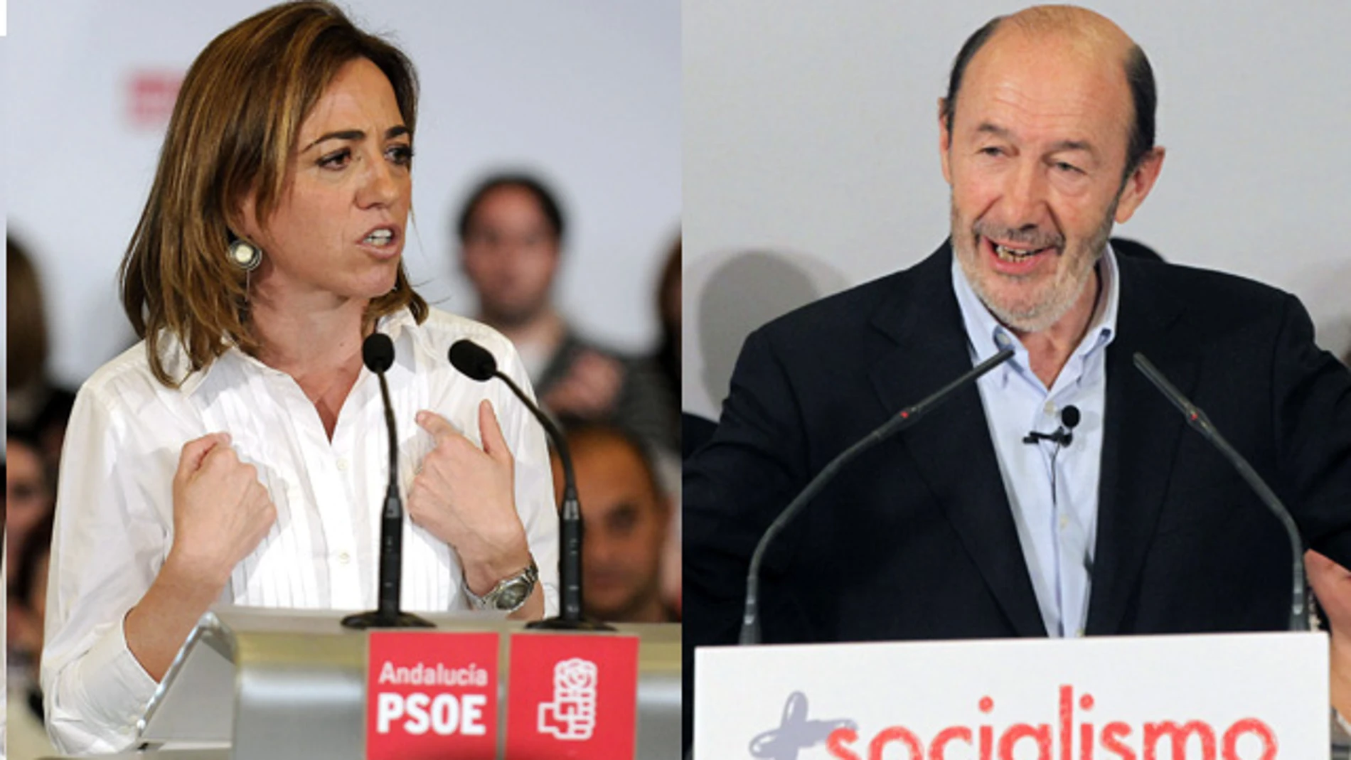 Rubalcaba y Carme Chacón Rubalcaba y Carme Chacón