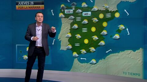 La previsi&oacute;n del tiempo (25-01-2012) Noche
