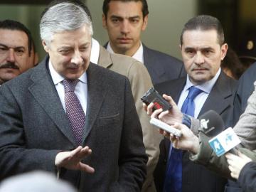  El exministro de Fomento y actual diputado socialista, José Blanco, a su salida del Tribunal Supremo