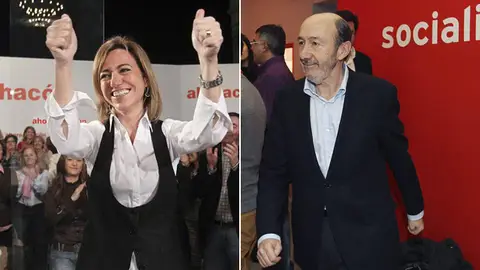 Chacón y Rubalcaba compiten en Cataluña Chacón y Rubalcaba compiten en Cataluña