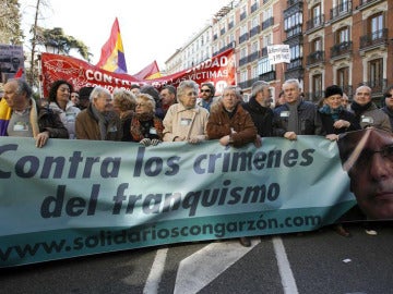 Manifestación pro Garzón por las calles de Madrid